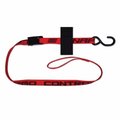 Snap-Loc Snap-Loc 1 x 4 in. S-Hook Loop Strap with Hook & Loop Storage Fastener; Cam Red SLTHS104CLR